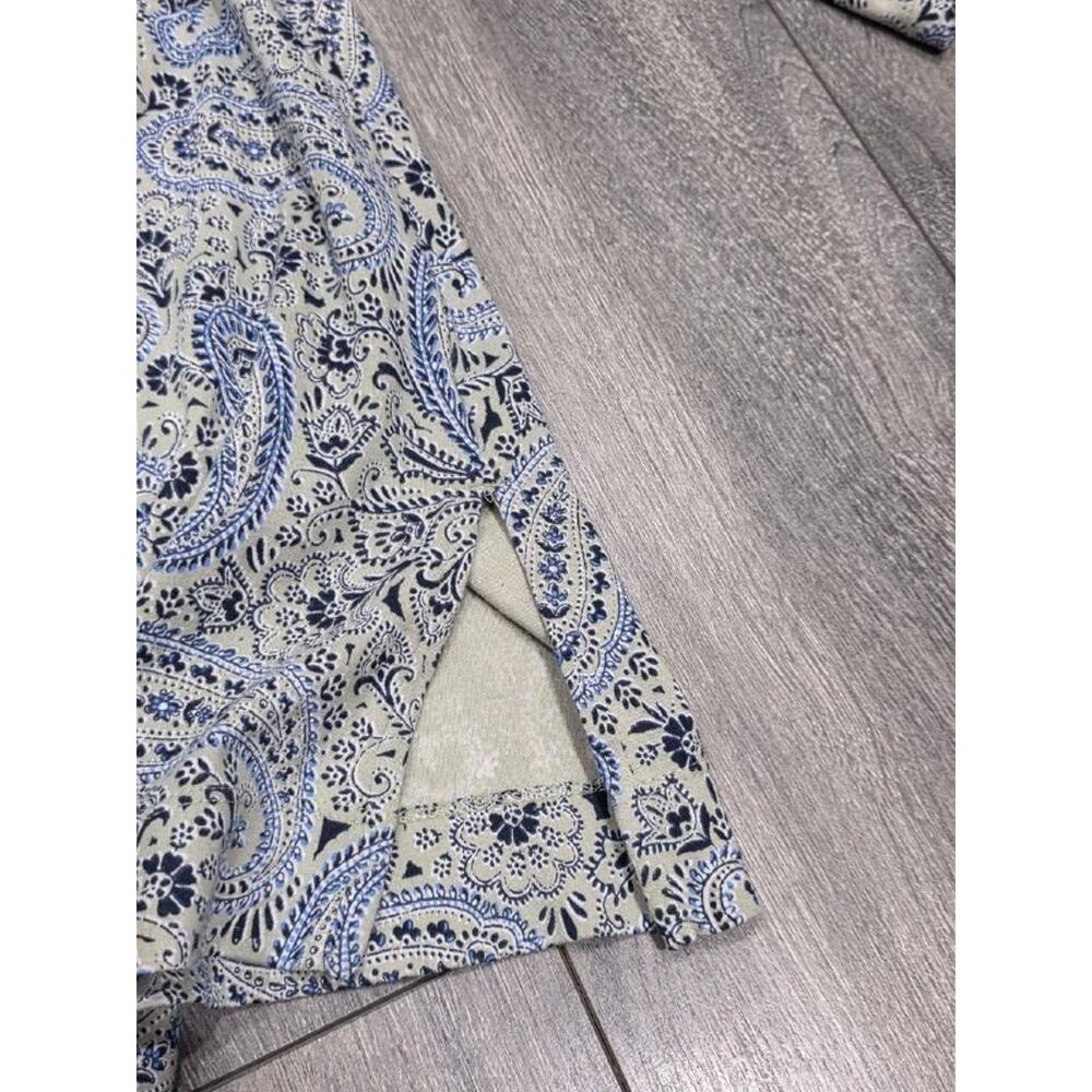 J. Jill SIMPLY SUPIMA cotton women top V-NECK TUNIC Blue XL A004635 - Picture 5 of 7